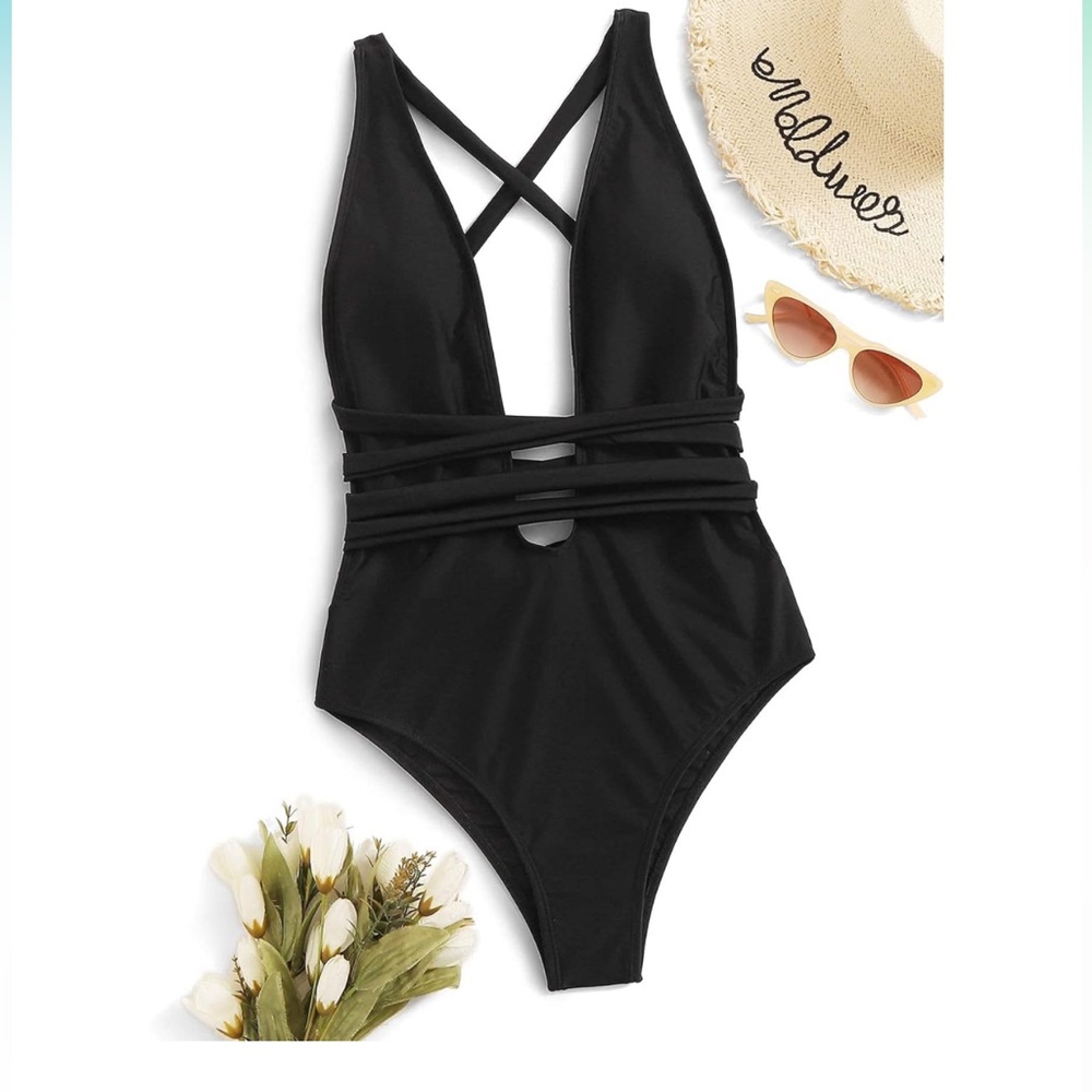 Wrap tie one piece